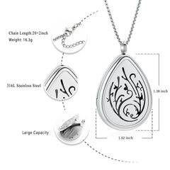 Oinsi stainless steel locket diffuser necklace keeps oils secure and stylish