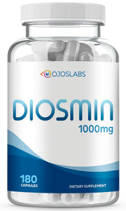 OjosLabs Diosmin 1000mg bottle with capsules may support vascular comfort.