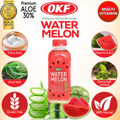 OKF Watermelon Aloe Vera Drink used as smoothie ingredient