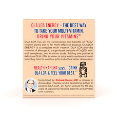 Ola Loa Energy Orange dissolves in water for a refreshing vitamin boost