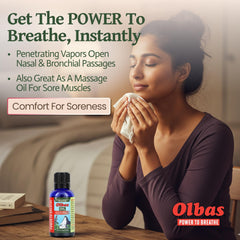 Olbas aromatherapy diffuser scene highlighting herbal scent and calm ambiance.