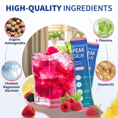 OLELON Powder dissolving in water with a quick stir for easy relaxation.