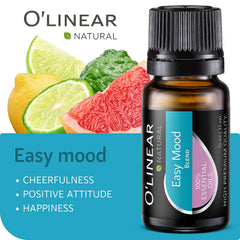 Gift-ready O'Linear oils displayed on a shelf.