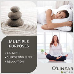 O'Linear lavender oil in diffuser creating a calm room atmosphere.