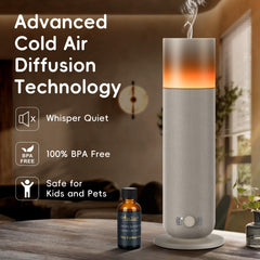 OliveTech ambient light enhances mood while diffusing fragrance
