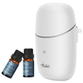 OliveTech plug-in waterless diffuser plugged into a wall outlet for home scent.