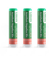 OLLOÏS Aconitum Napellus 30C bottle shows organic, lactose-free homeopathy for daily use.