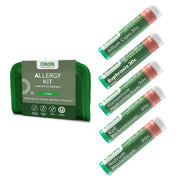 OLLOÏS Allergy Kit front view with five tubes for portable relief on the go.