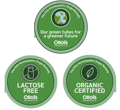 OLLOIS Arnica Montana organic, lactose-free formula label visible