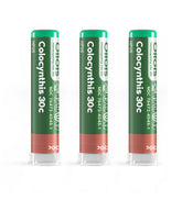 OLLOÏS Colocynthis 30c bottle close-up, convenient homeopathic option for occasional cramps.