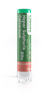 OLLOÏS Hepar Sulphuris Calcareum 30C pellets in tube for convenient under-tongue dosing.