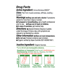OLLOÏS Arnica pellets dissolving under the tongue for muscle comfort.
