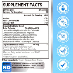 OLOBIO 12-strain probiotic capsules with prebiotics for bloating relief