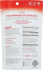 OM Mushroom Superfood Immune Powder beta glucans close-up highlighting nutrients