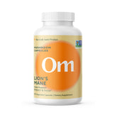 OM Mushroom Superfood Lion’s Mane capsules bottle for daily focus support