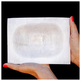 Om Zone large selenite bowl with polished finish for crystal cleansing and charging.
