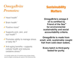 OmegaBrite 7010MD label with nutrition details for informed daily use.