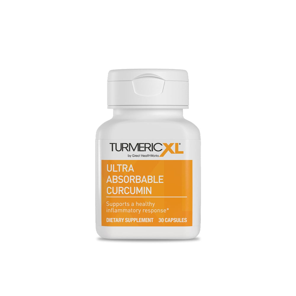 OmegaXL TurmericXL bottle with 30 capsules for natural joint support and antioxidant benefits.