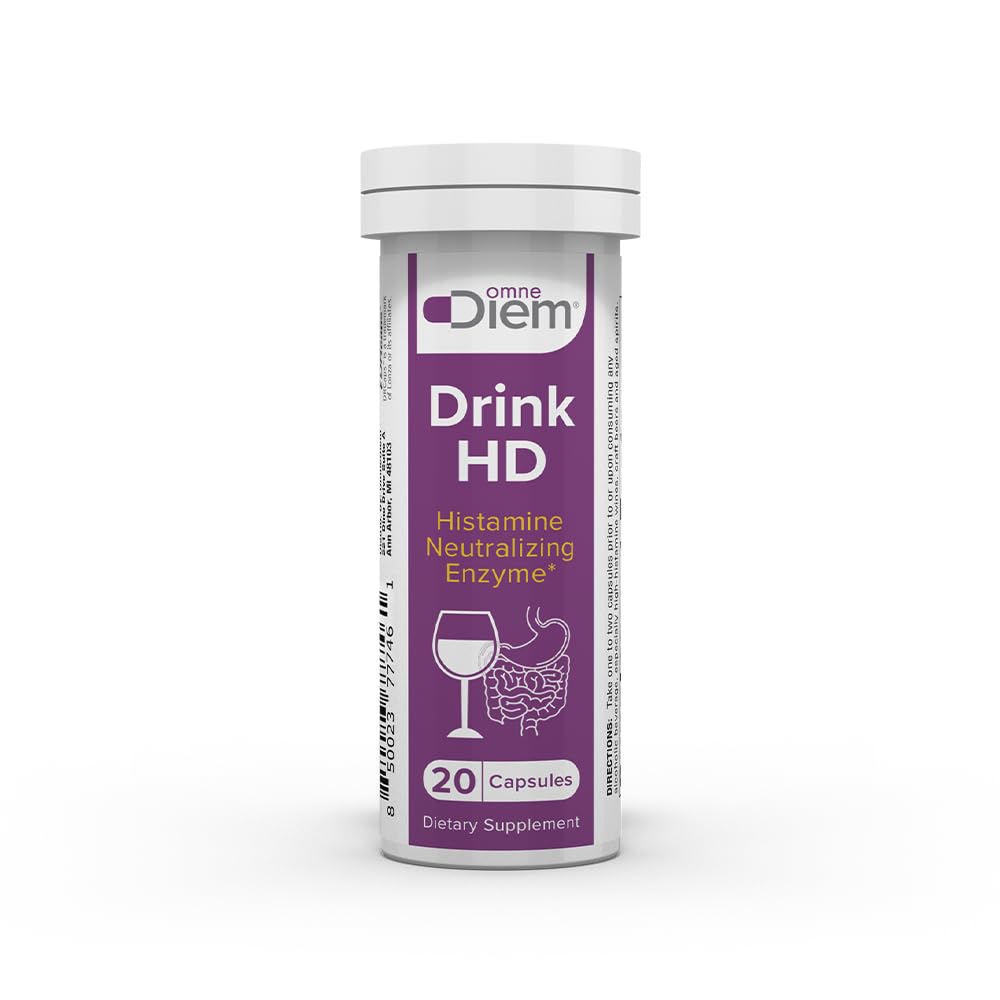 OmneDiem Drink HD bottle front showing natural histamine support