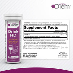 OmneDiem Drink HD cap close-up indicating freshness and quality
