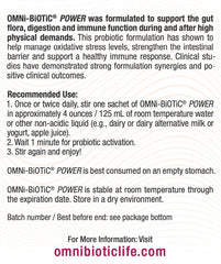 Athlete after training using OMNi-BiOTiC Power for recovery support.