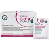 OMNi BiOTiC Balance bottle and capsules support daily immune-friendly gut health.