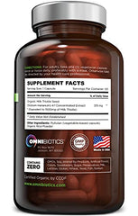 OmniBiotics Milk Thistle capsules in vegan form, convenient for daily use.