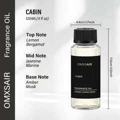 omxsair jasmine-bergamot-marine-notes close-up highlights premium essential oils for refined scent