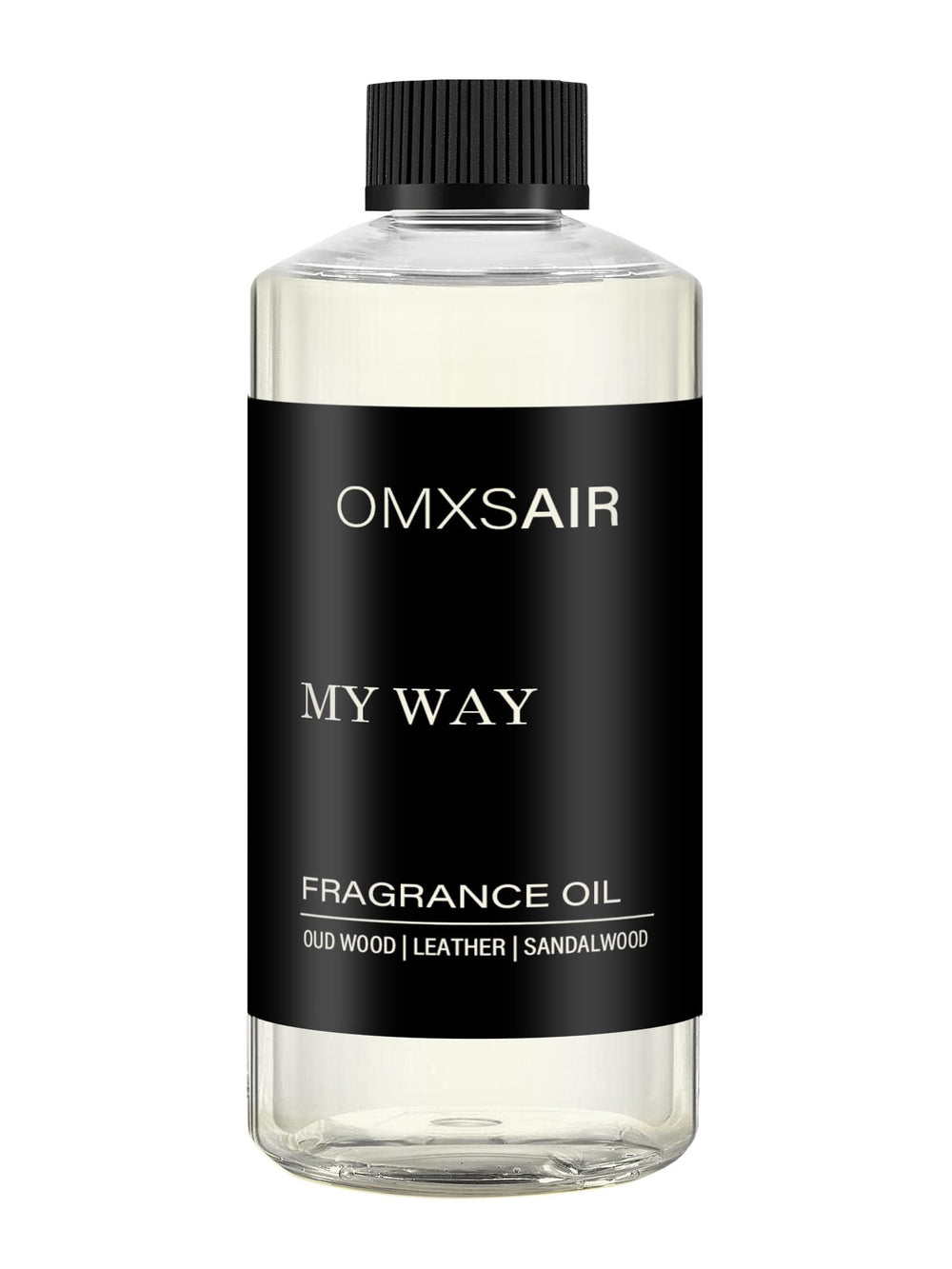 omxsair My Way diffuser oil bottle presenting sandalwood cedar iris for calm home ambiance