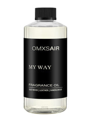 omxsair My Way diffuser oil bottle presenting sandalwood cedar iris for calm home ambiance