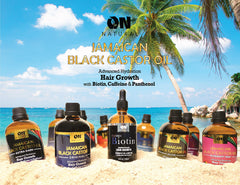 On Natural hair application scene suggests scalp nourishment and potential shine.