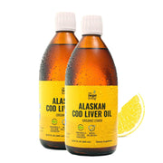 On Target Living cod liver oil lemon bottle showcases real lemon flavor.