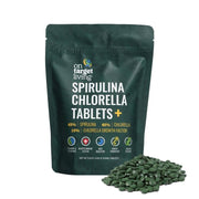 On Target Living spirulina-chlorella tablets bottle for easy daily use.