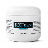 Ona's Natural EZDtox Cream jar ready for daily topical detox application.