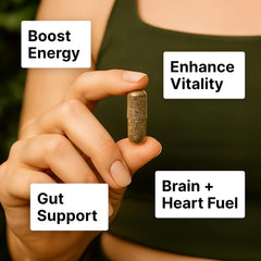 One Earth Health NZ capsules closeup for easy supplementation.