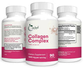 One Good Earth Collagen bottle front view highlighting multi-type peptides for daily skin and joint support.