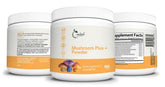 One Good Earth Mushroom Plus bottle with Lion's Mane for cognitive support