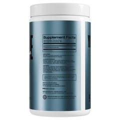 ONE OF ONE Creatine scoop with glass shows easy mixing and quick recovery.