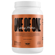 ONE OF ONE Whey bottle pour demonstrates premium protein for workouts and post-workout recovery.