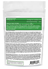 One Planet Nutrition Moringa Powder jar label highlights non-GMO, vegan, gluten-free credentials