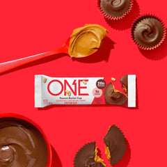 ONE Protein Bars Peanut Butter Cup packaging, gluten-free and protein-packed pantry staple