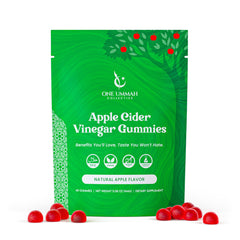 One Ummah ACV Gummies bottle being poured for convenient wellness on the go