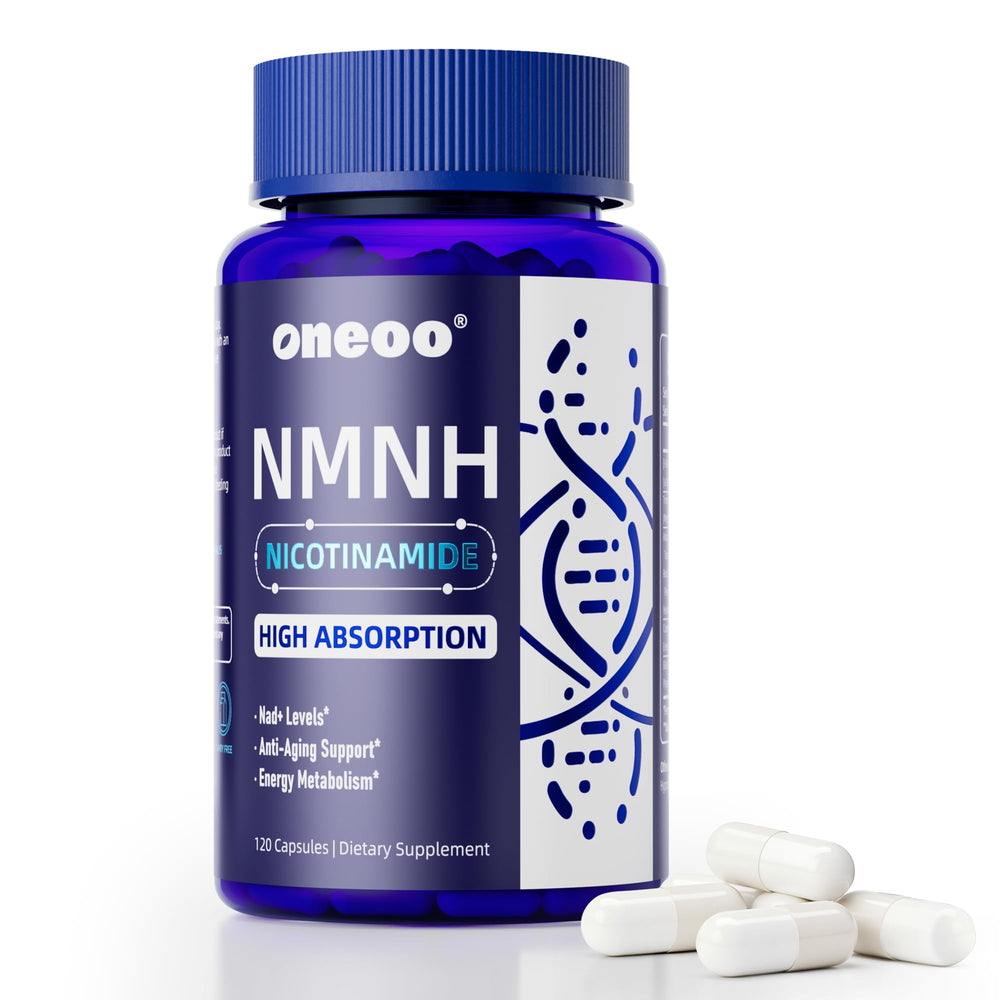 Oneoo NMNH bottle pour for easy daily energy support.