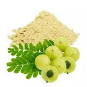 OnMexa Amla Powder bottle pour shows smooth pulp for easy blending in smoothies