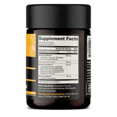 ONNIT Alpha Brain bottle side view showing clean label for informed supplement choices.