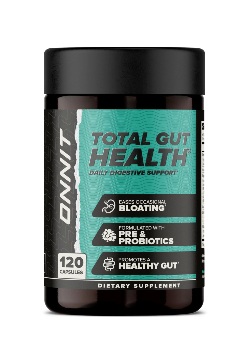 ONNIT Total Gut Health bottle for daily digestive support