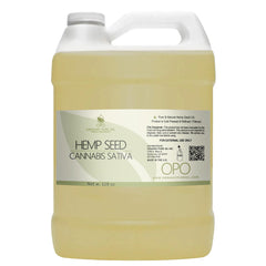 OPO Hemp Seed Oil bottle pours for skin and hair blends.