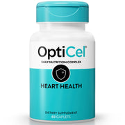 OptiCel Heart Health bottle highlighting plant-based cardiovascular support