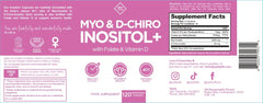 Optify Myo-Inositol D-Chiro Inositol capsules closeup highlights daily 4-capsule serving.