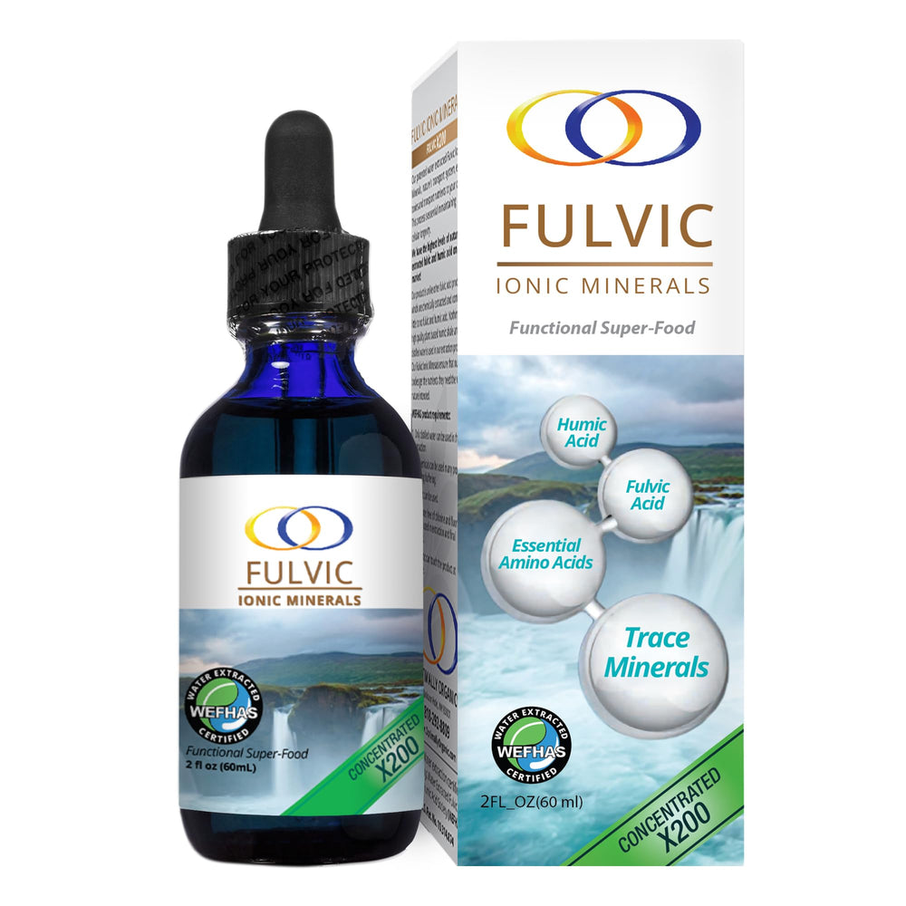 Optimally Organic Fulvic Minerals X200 bottle for daily nutrient absorption support.